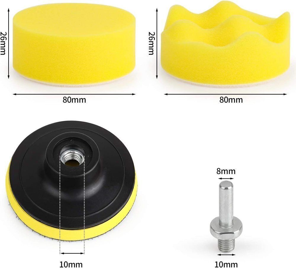 22pcs Set Polishing Polishing Sponge Cordless Screwdriver Polishing Pads Polishing Attachment For Car